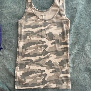 5For$15 Old Navy Camouflage Tank Top - Gray and Cream